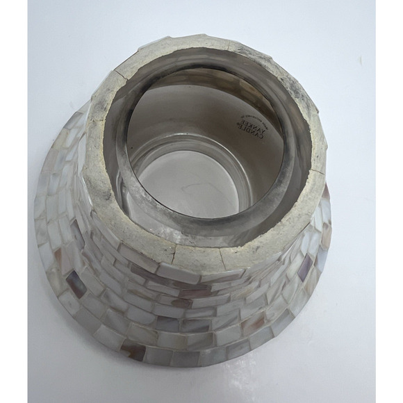 Yankee Candle Mother of Pearl Iridescent Mosaci Tile Candle Shade - Picture 4 of 8